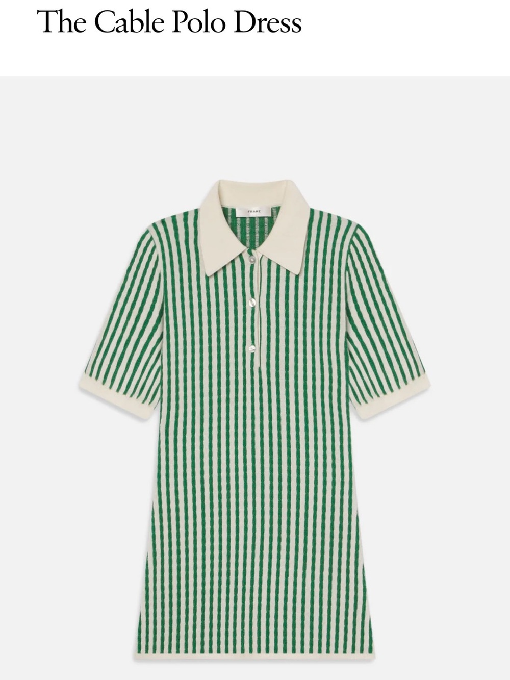 Cashmere Silk Blend Polo Knit Dress